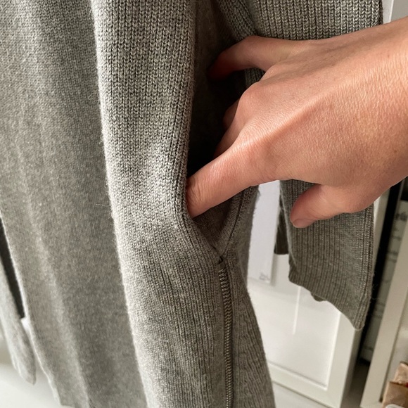 Claudie Pierlot Gray Ribbed Cardigan - Picture 4 of 8